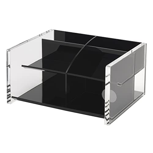 Realspace® Black Acrylic Desk Organizer