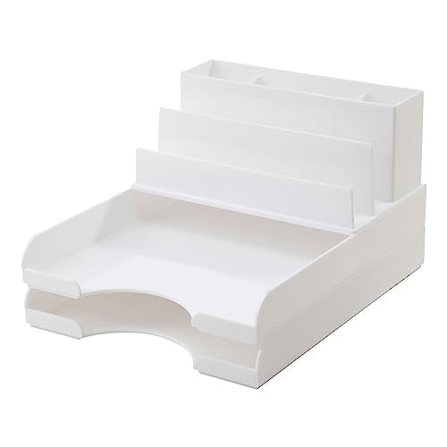 Realspace® Plastic Letter Tray, White