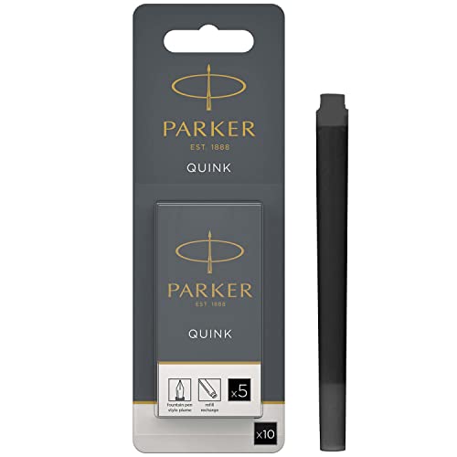 Parker Quink Fountain Pen Refills, Long Cartridges