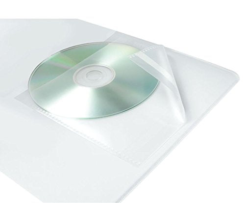 Office Depot Brand Sheet Protector CD/DVD Pockets, 6in x 10 1/2in, Clear, Pack of 10