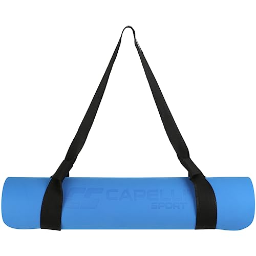 Capelli Sport Yoga Mat Strap Carrier, Workout Yoga Mat Holder Band Sling Carrier, Black