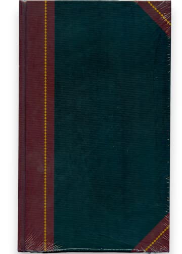 Tops Brand Record Book, Black Cover, Maroon Spine, 11-5/8" x 7-1/4", 300 Pages