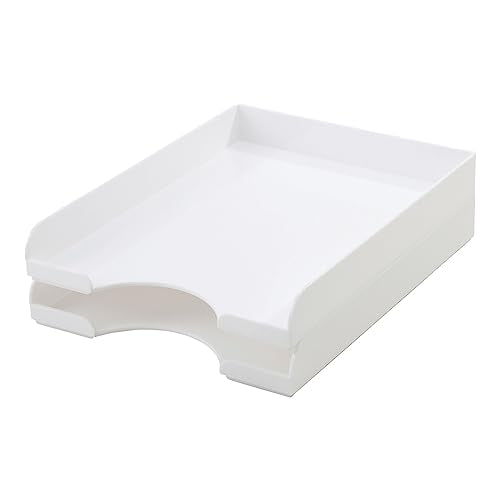 Realspace® Plastic Letter Tray, White