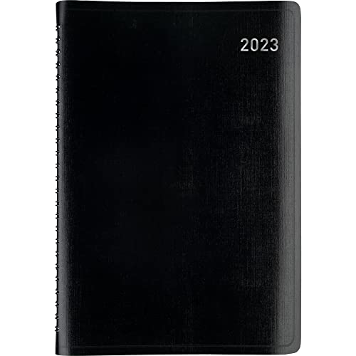 Office Depot® Brand Weekly/Monthly Appointment Book, 5" x 8", Black, January To December 2023, OD711300