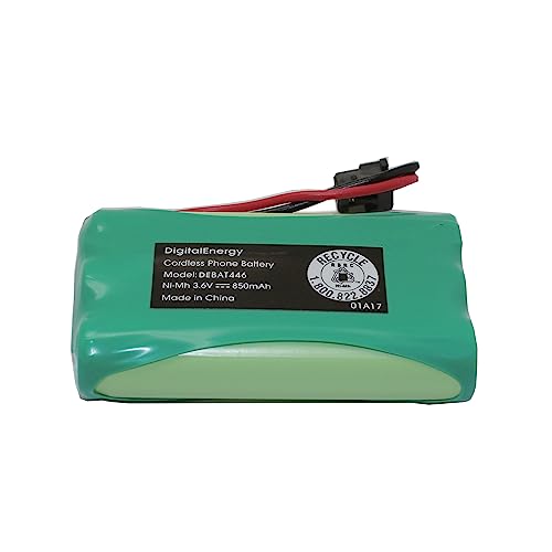 Digital Energy® Cordless Phone Battery, 3.6 Volts, 850 mAh Capacity, DEBAT446