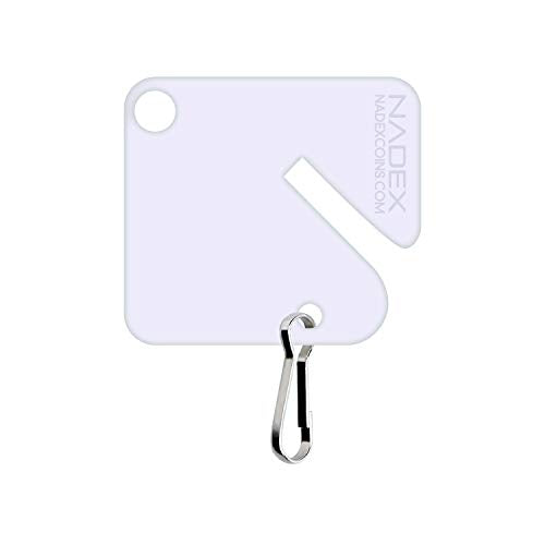 Slotted Rack Key Box Tags | Tags for Key Racks with Text Labels and Key Hooks, 20-Pack