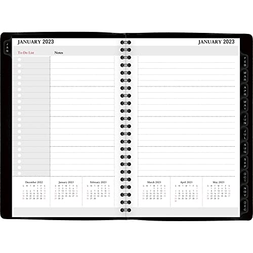 Office Depot® Brand Weekly/Monthly Appointment Book, 5" x 8", Black, January To December 2023, OD711300