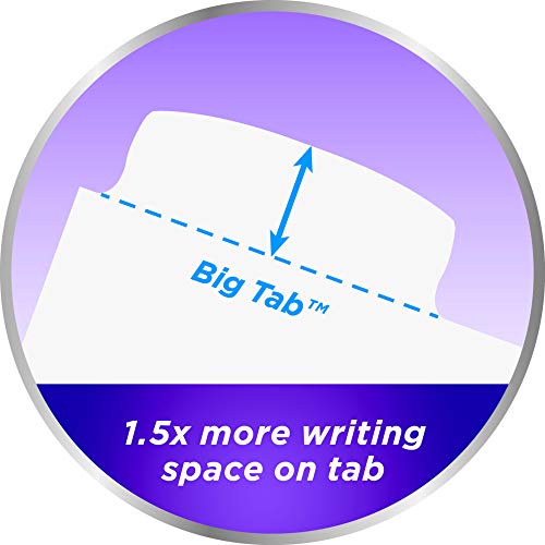 Avery Big Tab Write & Erase Durable Plastic Dividers for 3 Ring Binders 45
