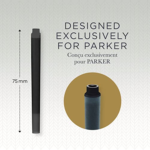 Parker Quink Fountain Pen Refills, Long Cartridges