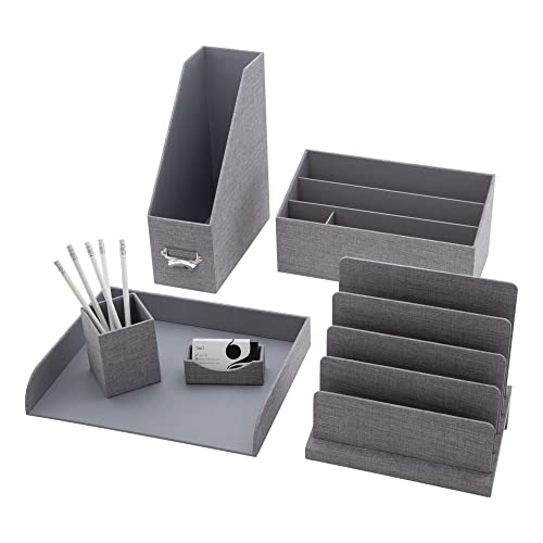 Realspace® Gray Business Card Holder