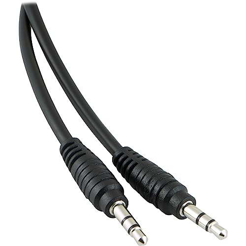 ATIVA® 3.5mm Auxiliary Audio Cable, 6’, Black, 26917