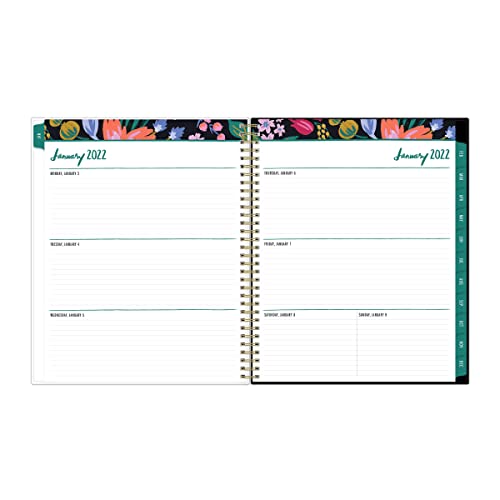 Blue Sky™ Idlewild Weekly/Monthly Planner, 8-1/2" x 11", Multicolor, January To December 2022, 134891