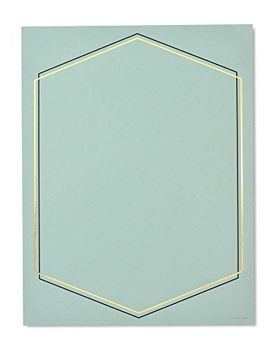 Gartner Studios Mint & Gold Foil Stationery, 20 count
