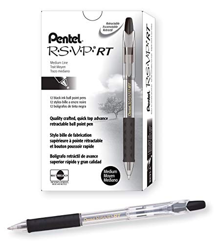 Pentel R.S.V.P. RT Retractable Ballpoint Pen, 1.0mm Tip