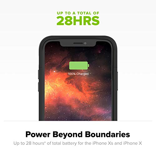 mophie Juice Pack Air - MFI Certified - Wireless Charging - Protective Battery Pack Case for Apple iPhone Xs/X