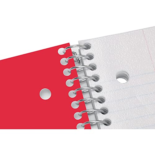 Office Depot® Brand Stellar Poly Notebook, 8-1/2" x 11", 5 Subject, College Ruled, 200 Sheets, Red