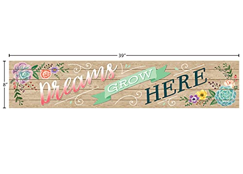 Teacher Created Resources Rustic Bloom Dreams Grow Here Banner