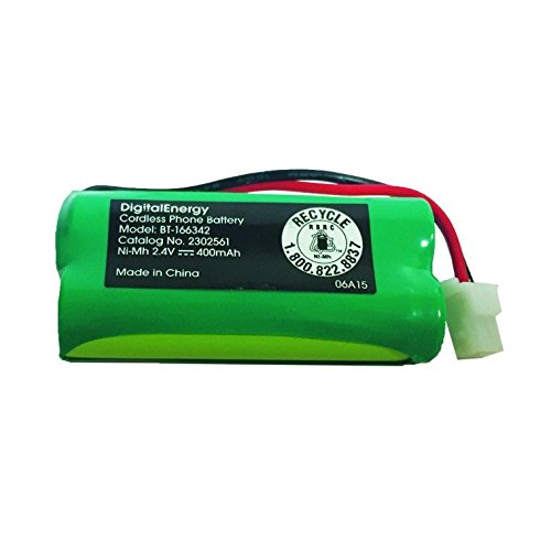Digital Energy BT-166342 Cordless Phone Battery, 2.4 Volts, 400 mAh Capacity