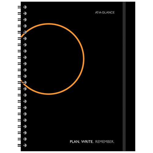 AT-A-GLANCE Plan.Write.Remember. 2-Days-Per-Page Planning Notebook, 8 3/8" x 11", Black