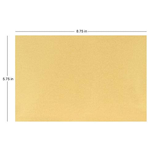 Office Depot Brand Greeting Card Envelopes, A9, Clean Seal, 5 3/4" x 8 3/4", Gold Pearl, Box of 25