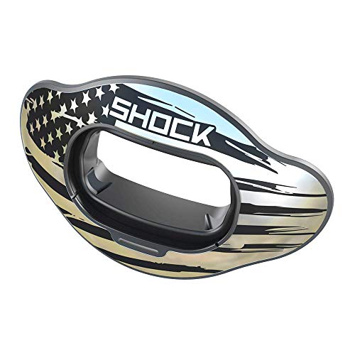 Shock Doctor 39-BLKFLG Interchange Mouthguard BLK Chrome Flag OSFA-OSFA