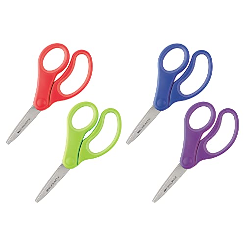 Scholastic Kids Scissors, 5", Pointed, Assorted Colors