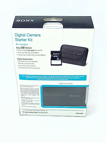 Sony Digital Camera Starter Kit - SF2N1/LCSBDG - 2GB SD Card and Pouch