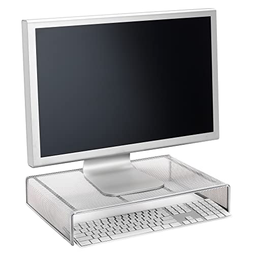 Office Depot® Brand Mesh Monitor Stand, Silver