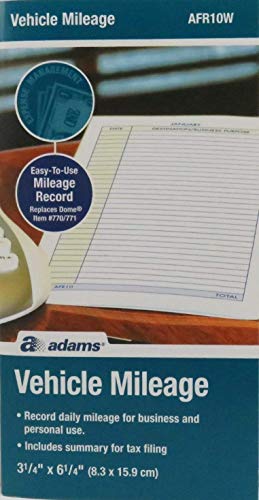 Adams AFR10W Mileage Journal - 2 Pack