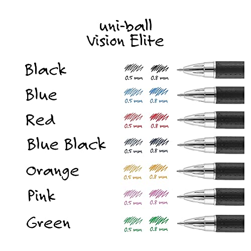 Sanford 61233PP Pen Refills for Vision Elite Roller Ball, Bold, Black Ink, 2/PK