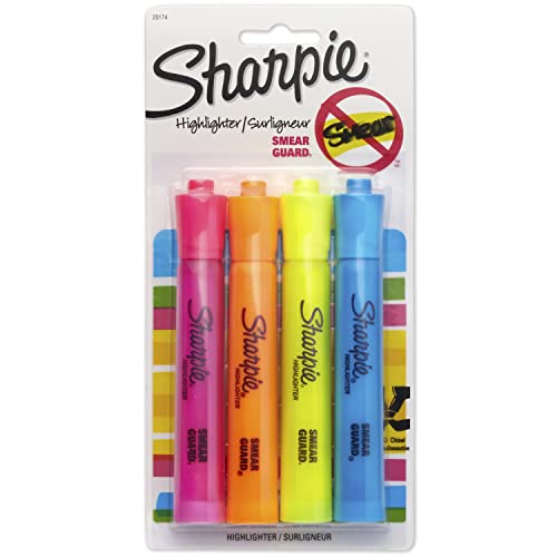 Sharpie Tank Style Highlighters, Chisel Tip