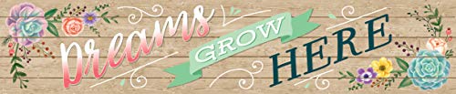 Teacher Created Resources Rustic Bloom Dreams Grow Here Banner