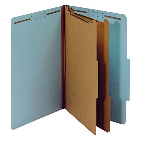 Office Depot® Brand Pressboard Expanding File Folders, 2 1/2" Expansion, Legal Size, 83% Recycled, Blue, Pack of 5