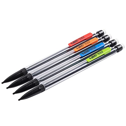 BIC Xtra Smooth Mechanical Pencil, 0.7 mm, HB (#2.5), Black Lead, Clear Barrel, Dozen BICMP11