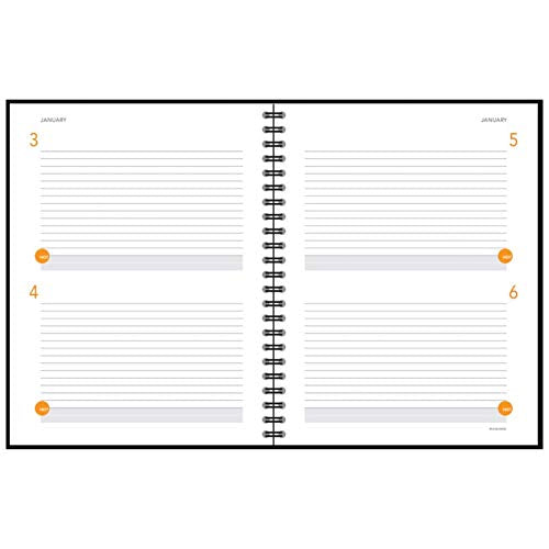 AT-A-GLANCE Plan.Write.Remember. 2-Days-Per-Page Planning Notebook, 8 3/8" x 11", Black