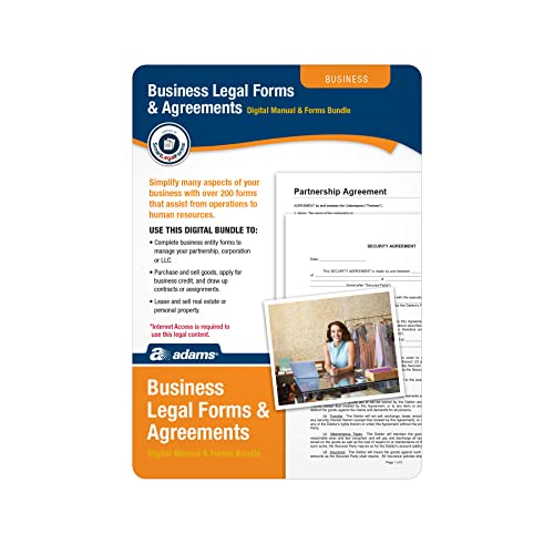 Adams Business Legal Forms and Agreements on CD (SS4323)