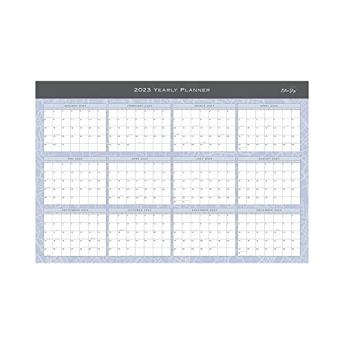 Blue Sky™ Laminated Academic/Regular Monthly Wall Calendar, 36" x 24", Passages, July 2022 to June 2023/January to Decem