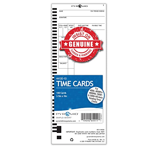 Pyramid Genuine Time Cards