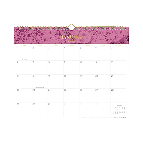 Blue Sky™ Monthly Wall Calendar, 15" x 12", Terrazzo Berry, January To December 2023, 139046