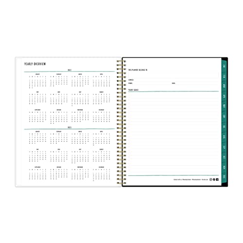 Blue Sky™ Idlewild Weekly/Monthly Planner, 8-1/2" x 11", Multicolor, January To December 2022, 134891