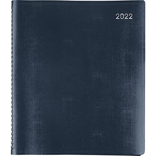 Office Depot® Brand 13-Month Monthly Planner, 9" x 11", Navy, January 2022 To January 2023, OD710717