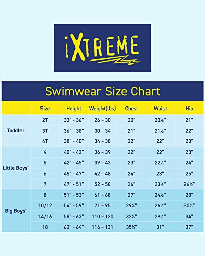 iXtreme Boys' Rash Guard - UPF 50+ Quick Dry Sand and Sun Protection Swim Shirt (4-18)