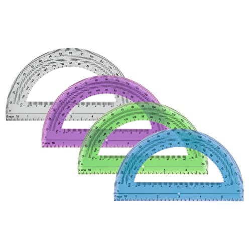 Office Depot Semicircular 6in. Protractor, Clear, 973D OD8