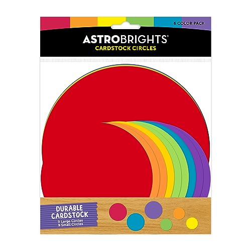 Astrobrights® Die Cut Circles, Assorted, Pack of 18 Stars