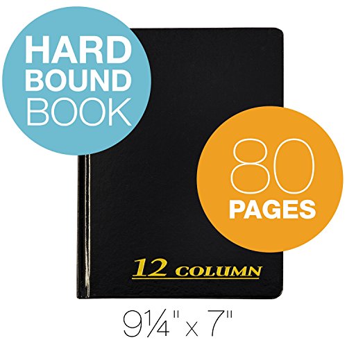 Adams Account Book, 12 Column, 7 x 9-1/4 Inches, 80 Pages (ARB8012M)