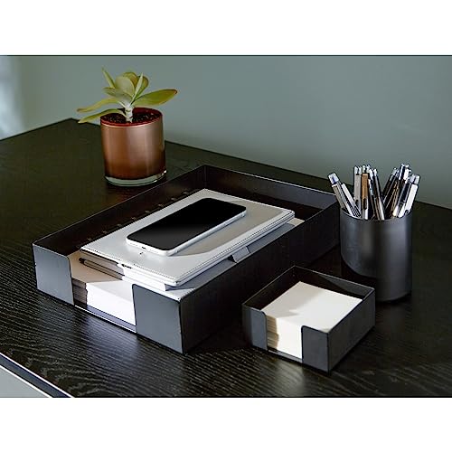 Realspace™ Metal Letter Tray with Antimicrobial Treatment, Letter Size, Black