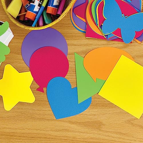 Astrobrights® Assorted Die Cut Shapes, Assorted, Set of 54 Shapes