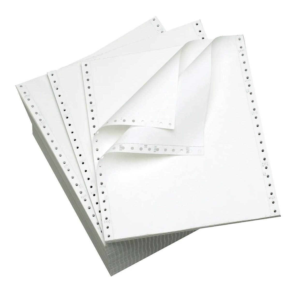 Office Depot® Brand Computer Paper, 2-Part, Standard Perforation, Carbonless, 9-1/2" x 11", 15 Lb, White, Carton Of 1400 Forms Item # 880219