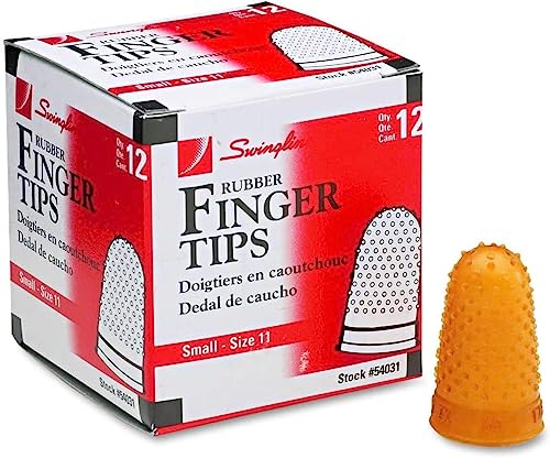 Swingline Small Rubber Finger Tips, 12-Pack