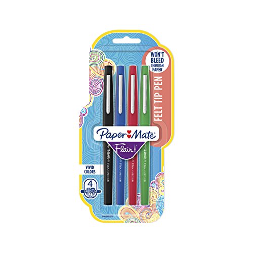 Paper Mate Flair Felt Tip Pens, Medium Point (0.7mm)